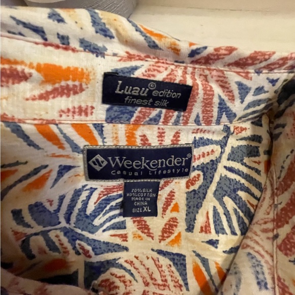 Finest SILK Luau Edition Hawaiian Shirt By Weekender, Size XL - Picture 8 of 8